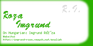 roza imgrund business card